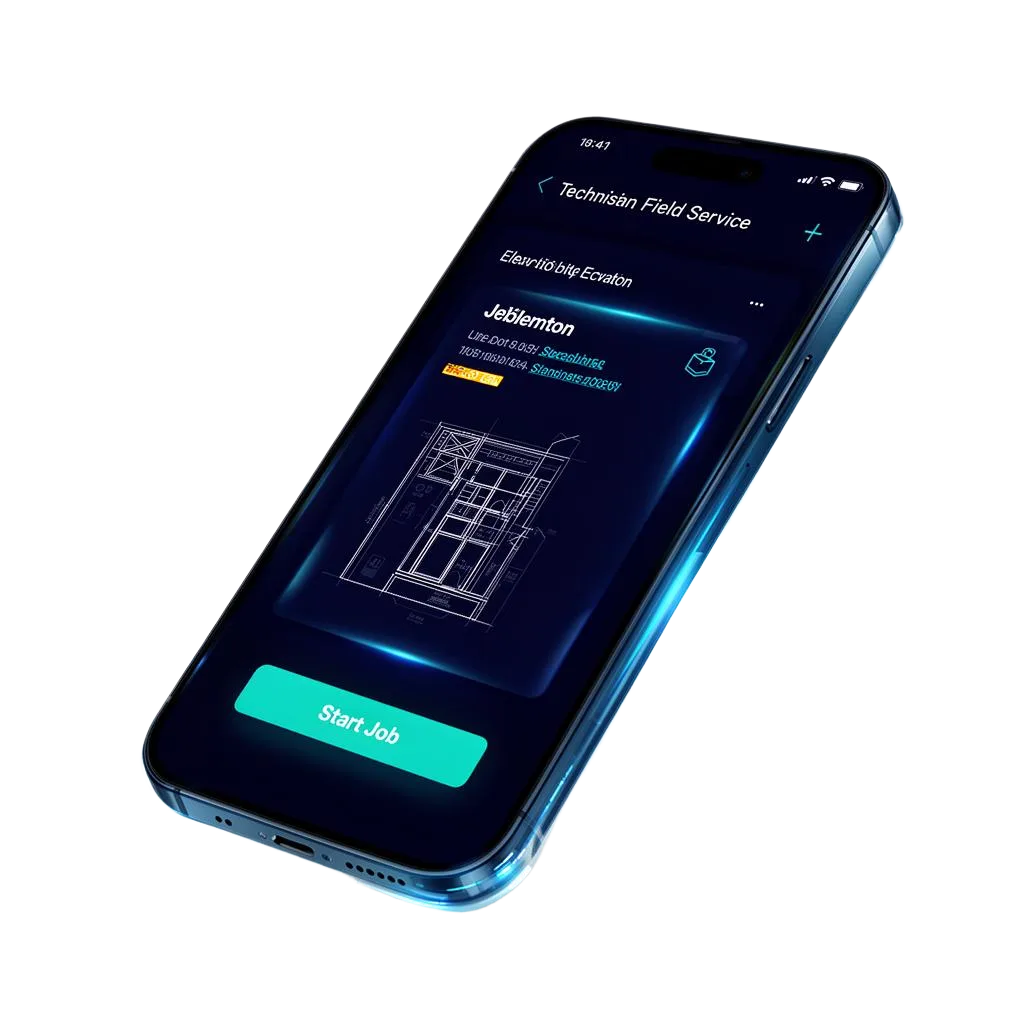 LiftFlow technician mobile app for elevator field operations